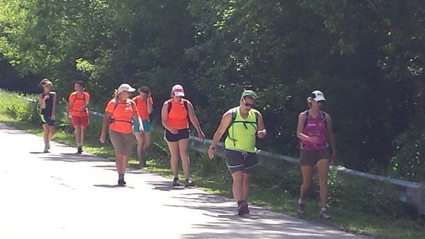 Women's pilgrimage walking