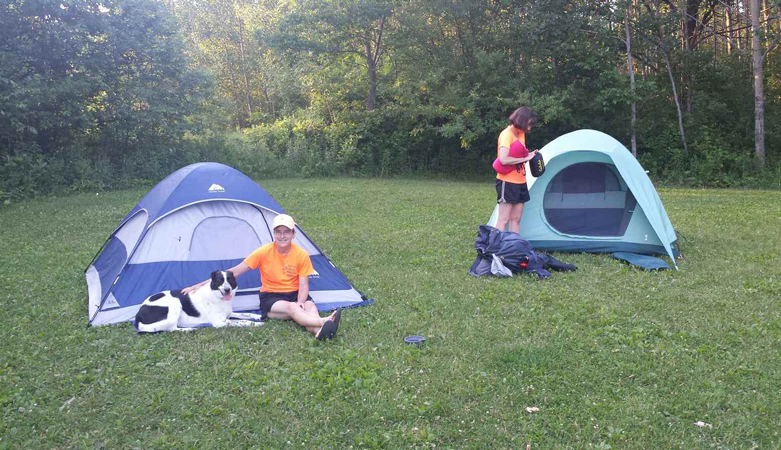 camping out