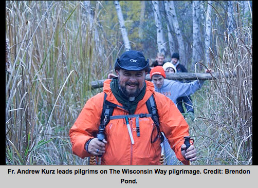 Fr. Kurz Leads pilgrims on the Wisconsin Way pilgrimage