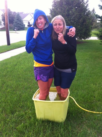 Women's Pilgrimage icing feet